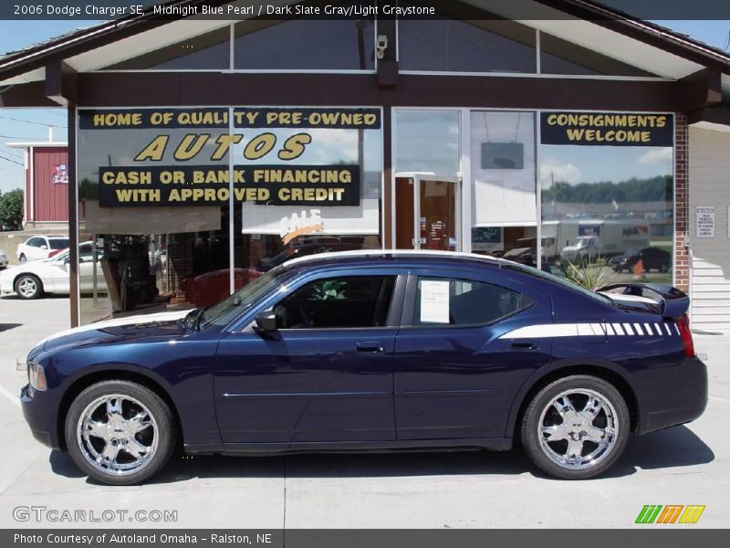Midnight Blue Pearl / Dark Slate Gray/Light Graystone 2006 Dodge Charger SE