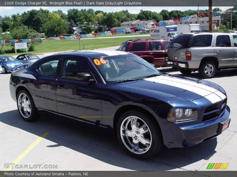 Midnight Blue Pearl / Dark Slate Gray/Light Graystone 2006 Dodge Charger SE