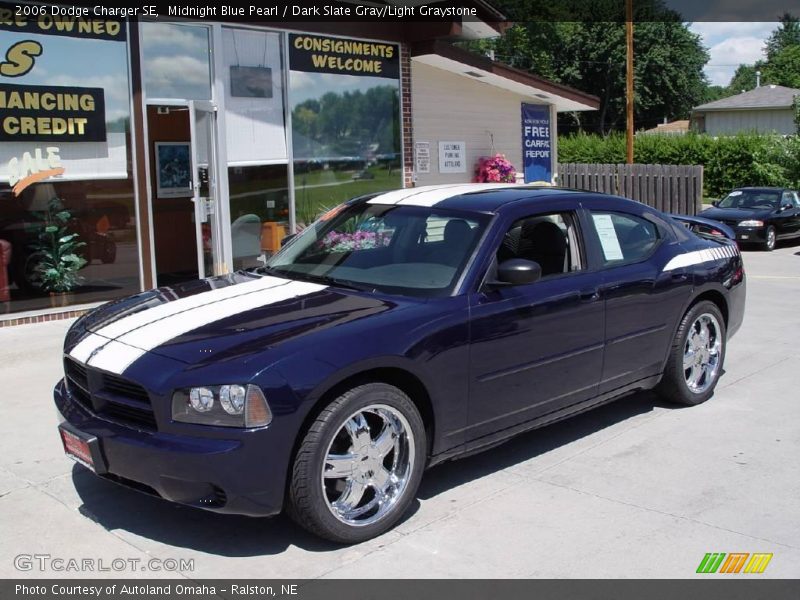 Midnight Blue Pearl / Dark Slate Gray/Light Graystone 2006 Dodge Charger SE