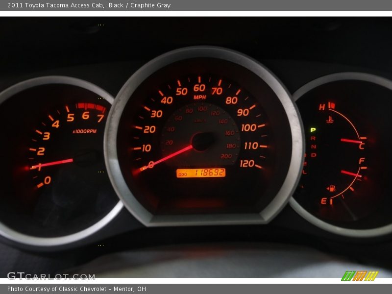 Black / Graphite Gray 2011 Toyota Tacoma Access Cab