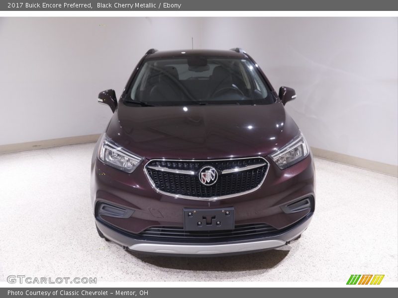 Black Cherry Metallic / Ebony 2017 Buick Encore Preferred