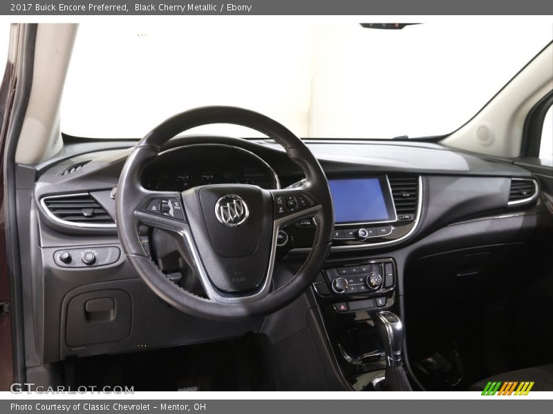 Black Cherry Metallic / Ebony 2017 Buick Encore Preferred