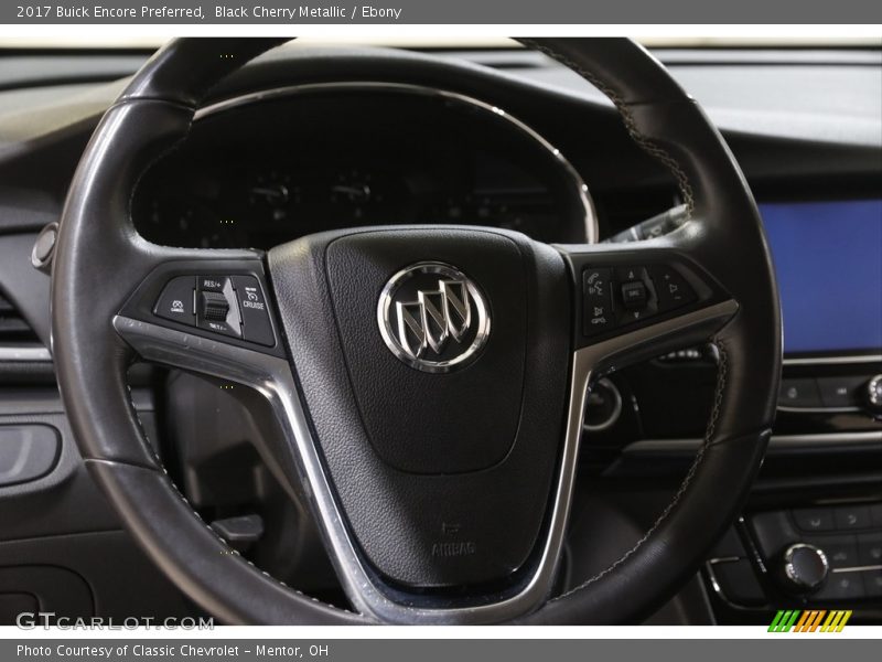 Black Cherry Metallic / Ebony 2017 Buick Encore Preferred
