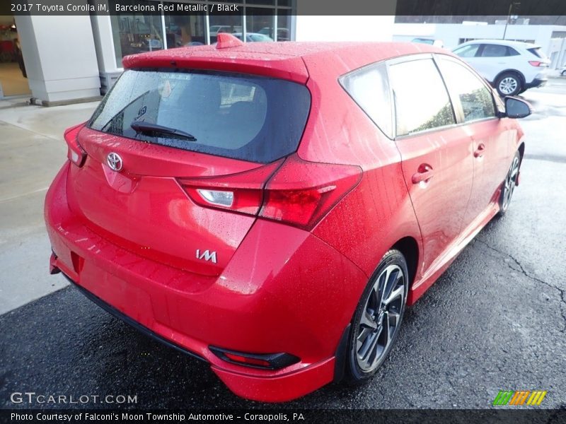 Barcelona Red Metallic / Black 2017 Toyota Corolla iM