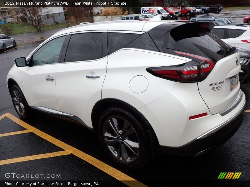 Pearl White Tricoat / Graphite 2019 Nissan Murano Platinum AWD