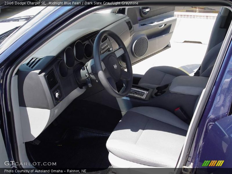 Midnight Blue Pearl / Dark Slate Gray/Light Graystone 2006 Dodge Charger SE