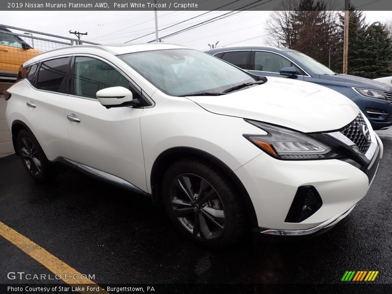 Pearl White Tricoat / Graphite 2019 Nissan Murano Platinum AWD