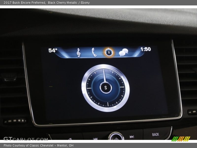 Black Cherry Metallic / Ebony 2017 Buick Encore Preferred