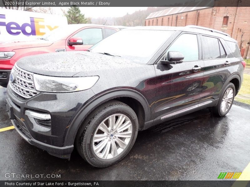 Agate Black Metallic / Ebony 2020 Ford Explorer Limited