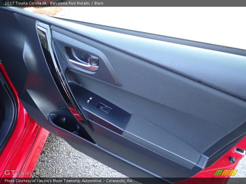 Barcelona Red Metallic / Black 2017 Toyota Corolla iM