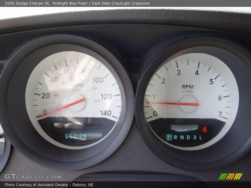 Midnight Blue Pearl / Dark Slate Gray/Light Graystone 2006 Dodge Charger SE