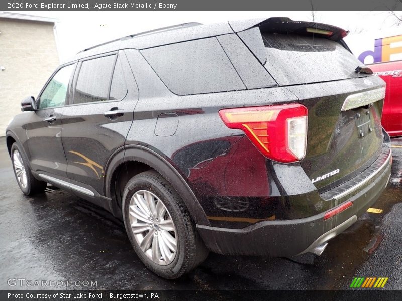 Agate Black Metallic / Ebony 2020 Ford Explorer Limited
