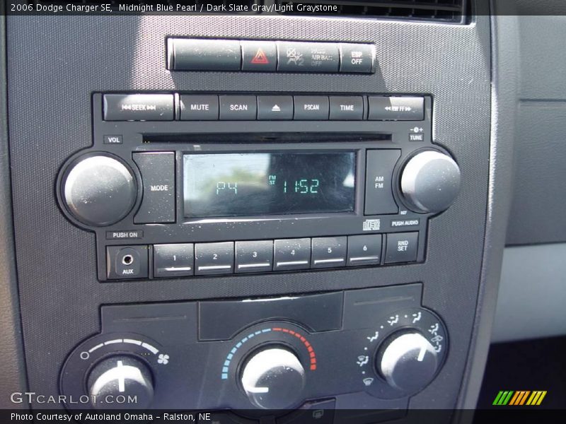 Midnight Blue Pearl / Dark Slate Gray/Light Graystone 2006 Dodge Charger SE