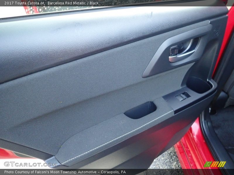 Barcelona Red Metallic / Black 2017 Toyota Corolla iM