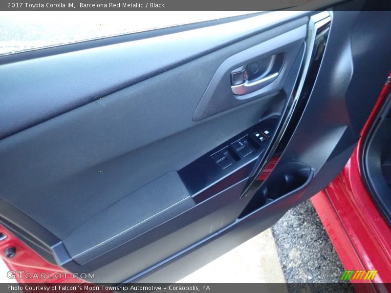 Barcelona Red Metallic / Black 2017 Toyota Corolla iM