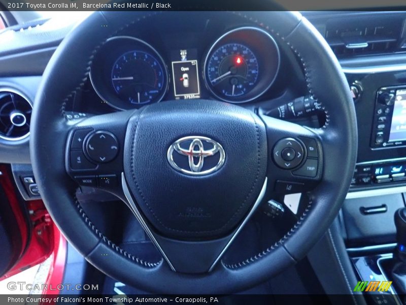 Barcelona Red Metallic / Black 2017 Toyota Corolla iM