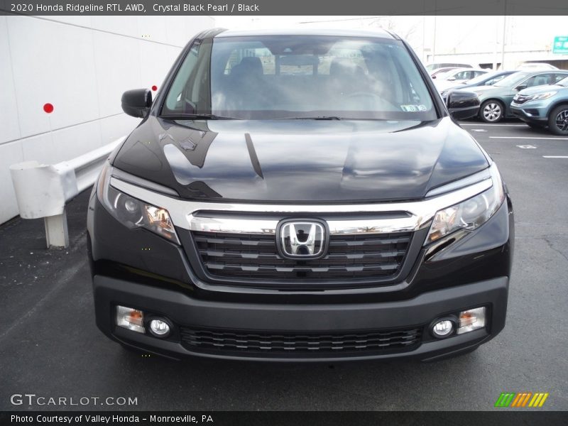 Crystal Black Pearl / Black 2020 Honda Ridgeline RTL AWD