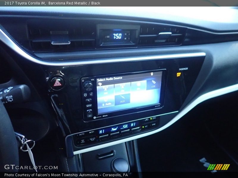 Barcelona Red Metallic / Black 2017 Toyota Corolla iM