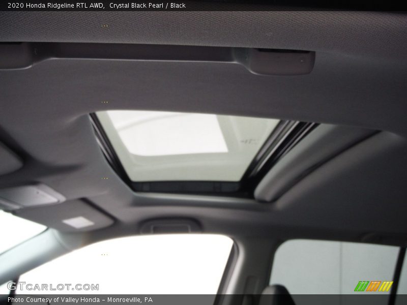 Crystal Black Pearl / Black 2020 Honda Ridgeline RTL AWD