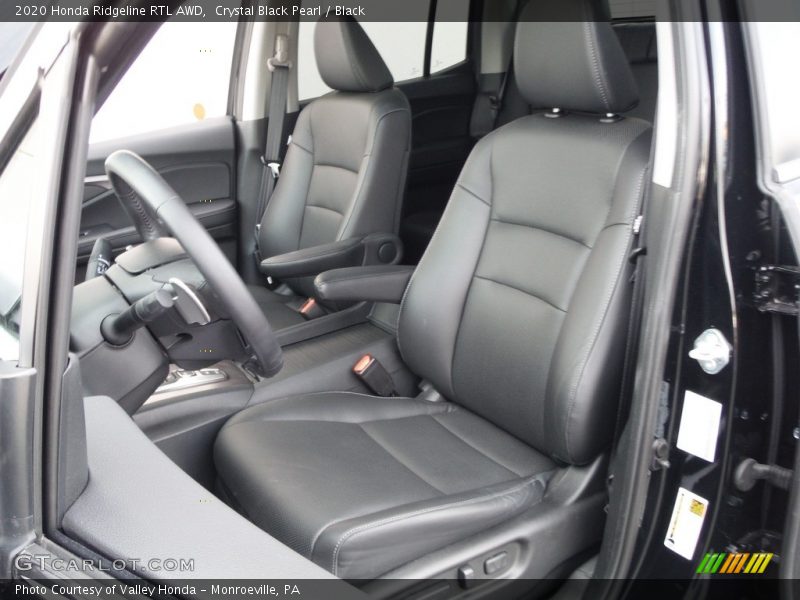 Crystal Black Pearl / Black 2020 Honda Ridgeline RTL AWD