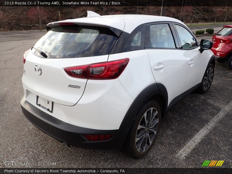 Snowflake White Pearl Mica / Black 2019 Mazda CX-3 Touring AWD