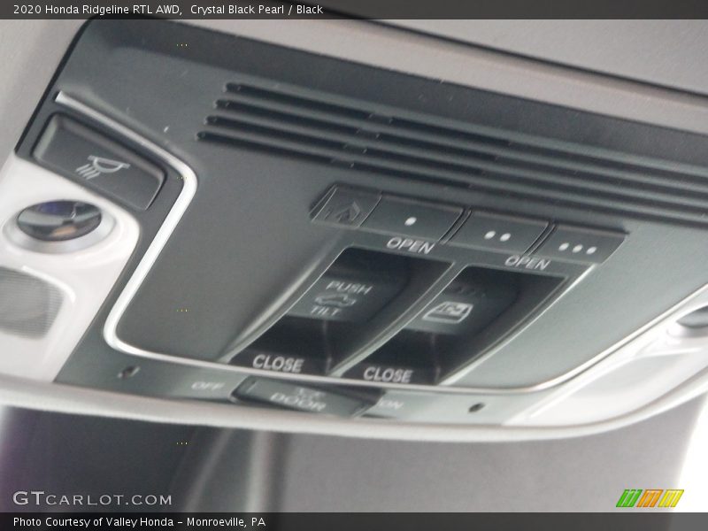 Crystal Black Pearl / Black 2020 Honda Ridgeline RTL AWD