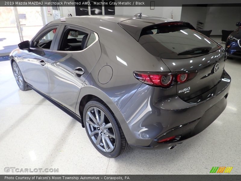 Machine Gray Metallic / Black 2019 Mazda MAZDA3 Hatchback Preferred AWD