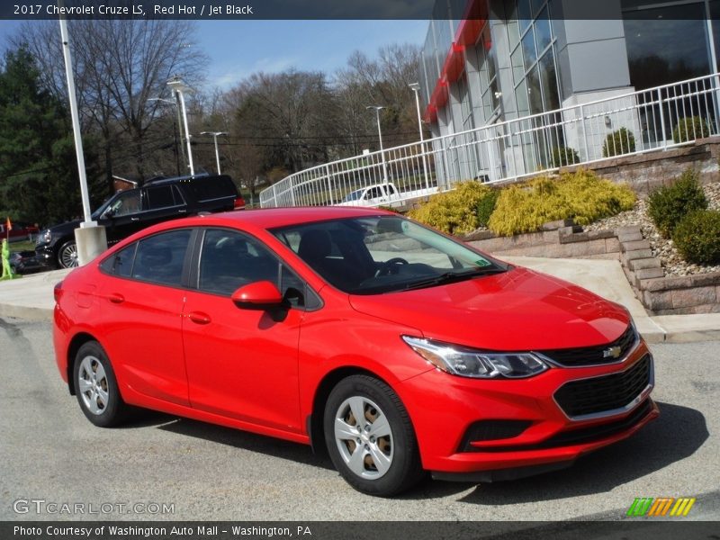 Red Hot / Jet Black 2017 Chevrolet Cruze LS