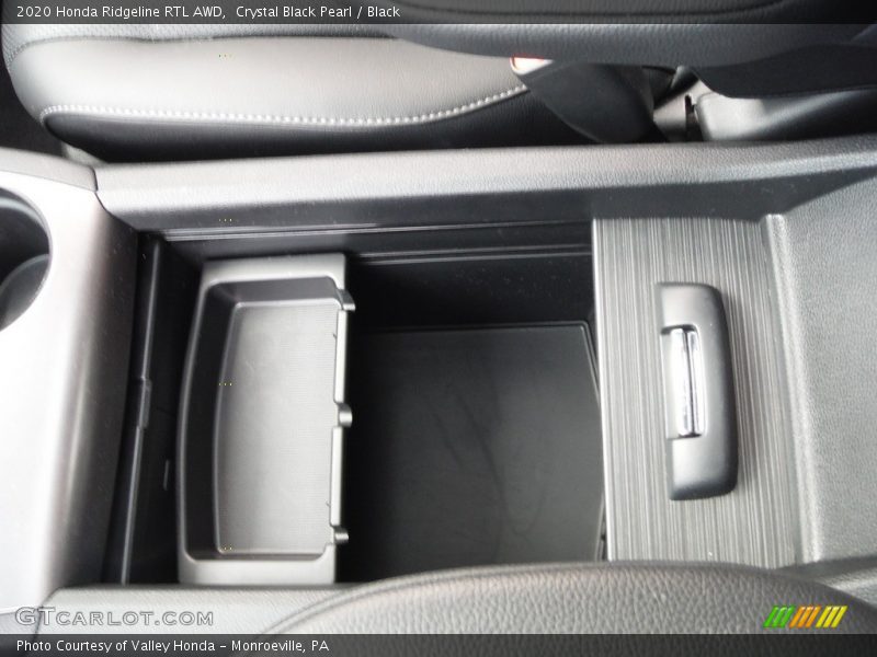 Crystal Black Pearl / Black 2020 Honda Ridgeline RTL AWD
