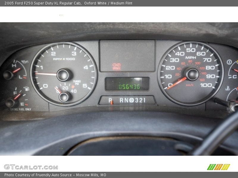  2005 F250 Super Duty XL Regular Cab XL Regular Cab Gauges
