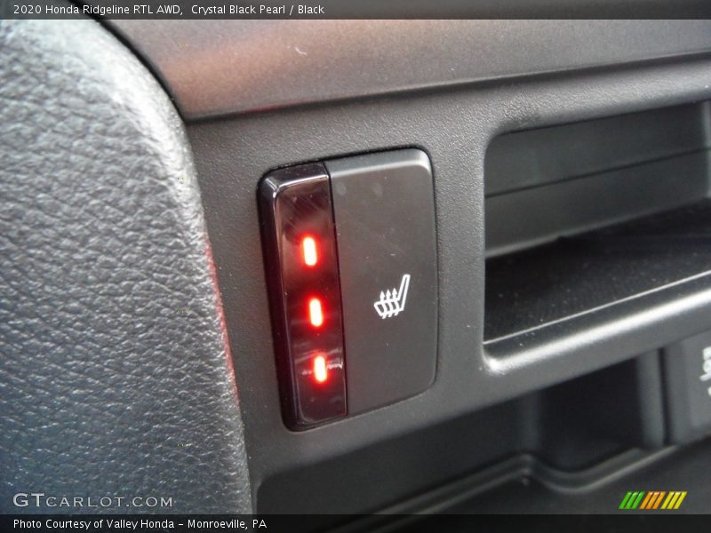 Crystal Black Pearl / Black 2020 Honda Ridgeline RTL AWD