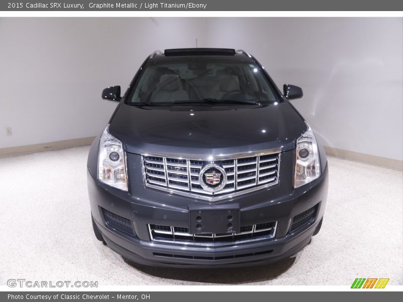 Graphite Metallic / Light Titanium/Ebony 2015 Cadillac SRX Luxury