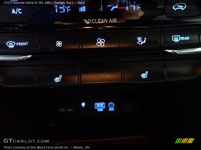 Twilight Black / Black 2020 Hyundai Santa Fe SEL AWD