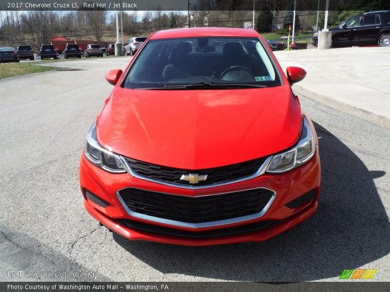 Red Hot / Jet Black 2017 Chevrolet Cruze LS