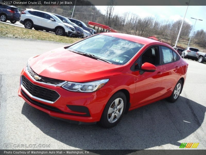 Red Hot / Jet Black 2017 Chevrolet Cruze LS