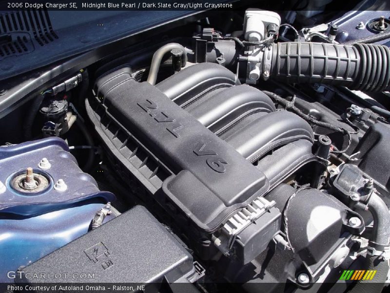 Midnight Blue Pearl / Dark Slate Gray/Light Graystone 2006 Dodge Charger SE