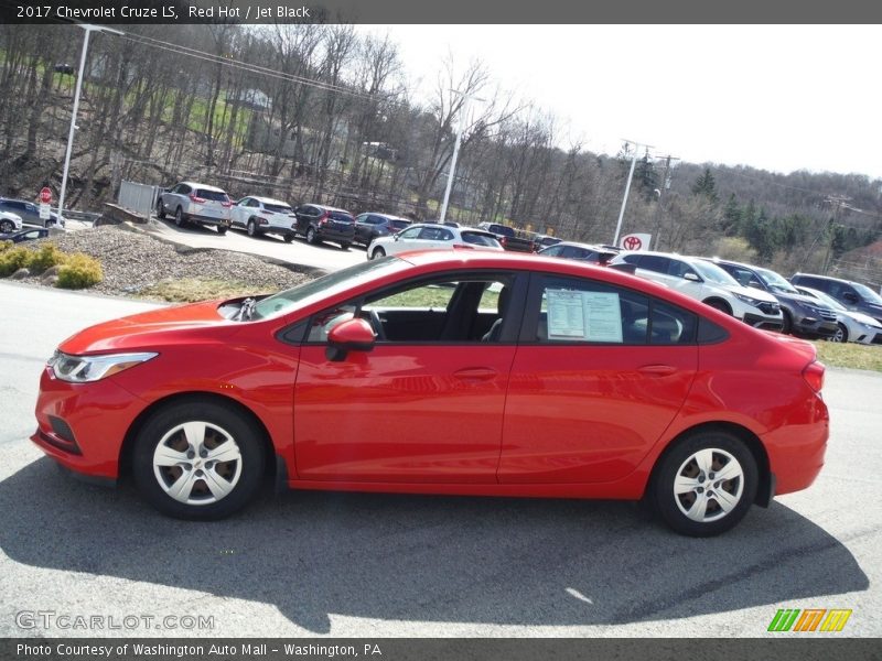 Red Hot / Jet Black 2017 Chevrolet Cruze LS