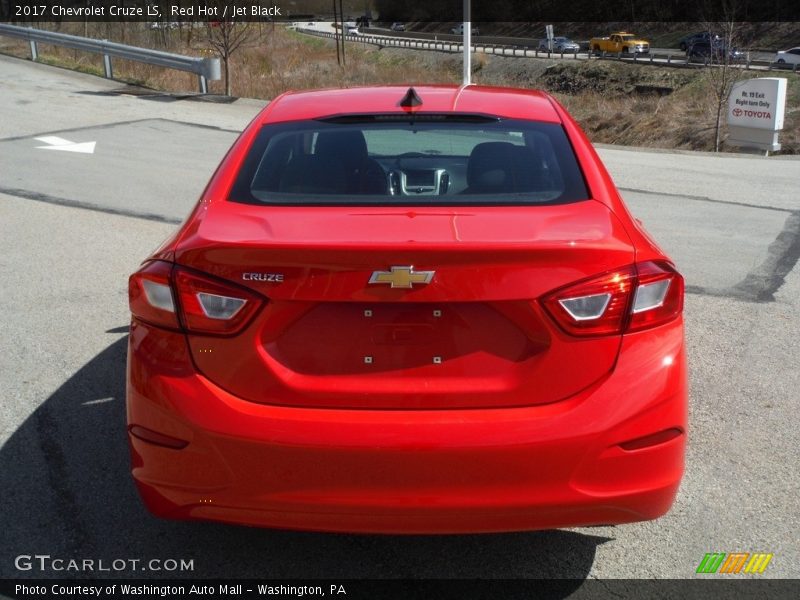 Red Hot / Jet Black 2017 Chevrolet Cruze LS