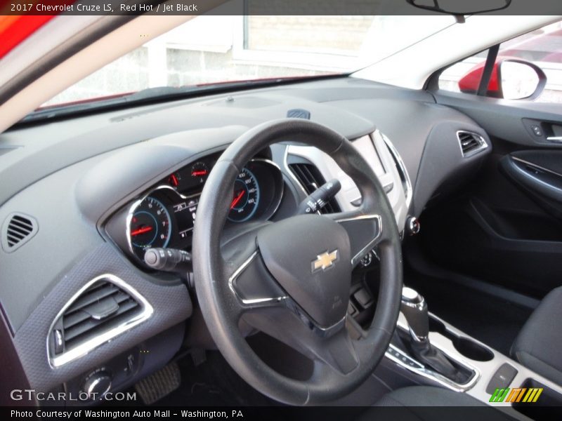 Red Hot / Jet Black 2017 Chevrolet Cruze LS