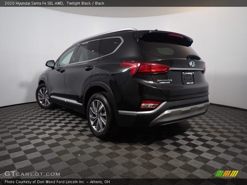 Twilight Black / Black 2020 Hyundai Santa Fe SEL AWD
