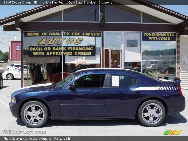 Midnight Blue Pearl / Dark Slate Gray/Light Graystone 2006 Dodge Charger SE