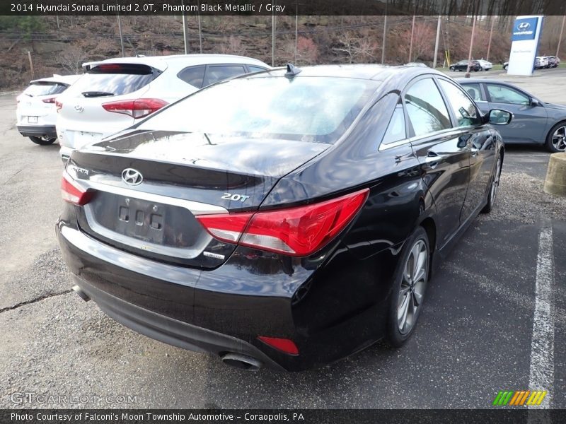 Phantom Black Metallic / Gray 2014 Hyundai Sonata Limited 2.0T
