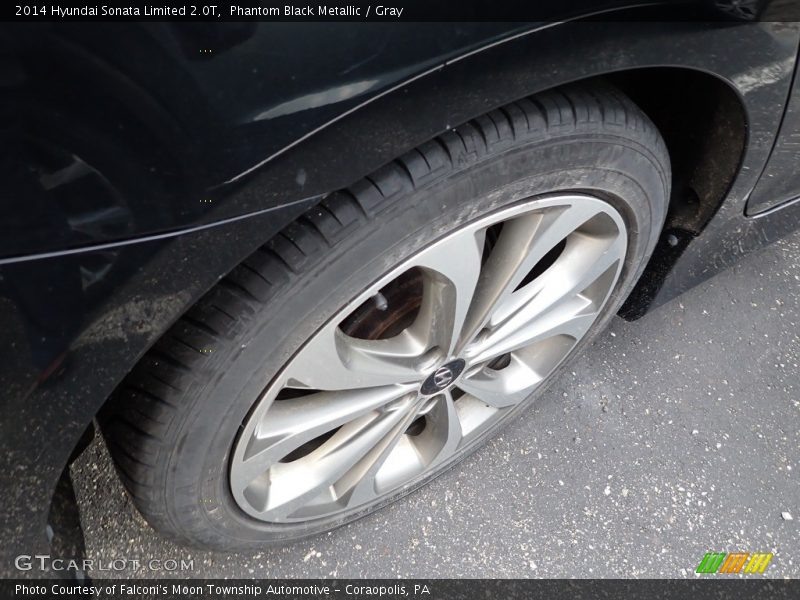 Phantom Black Metallic / Gray 2014 Hyundai Sonata Limited 2.0T