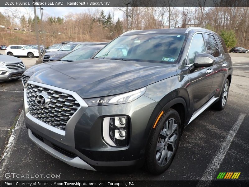 Rainforest / Black/Gray 2020 Hyundai Palisade SEL AWD