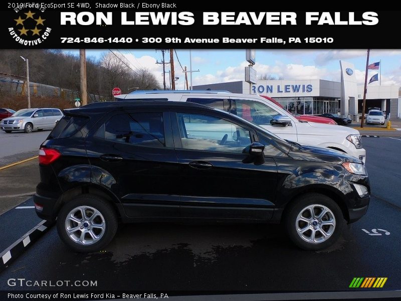Shadow Black / Ebony Black 2019 Ford EcoSport SE 4WD