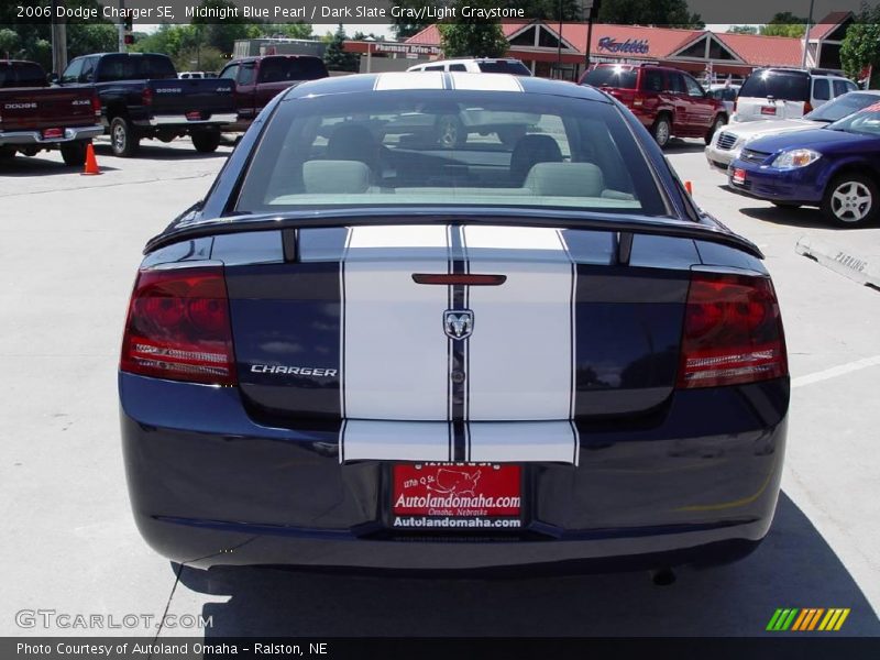 Midnight Blue Pearl / Dark Slate Gray/Light Graystone 2006 Dodge Charger SE