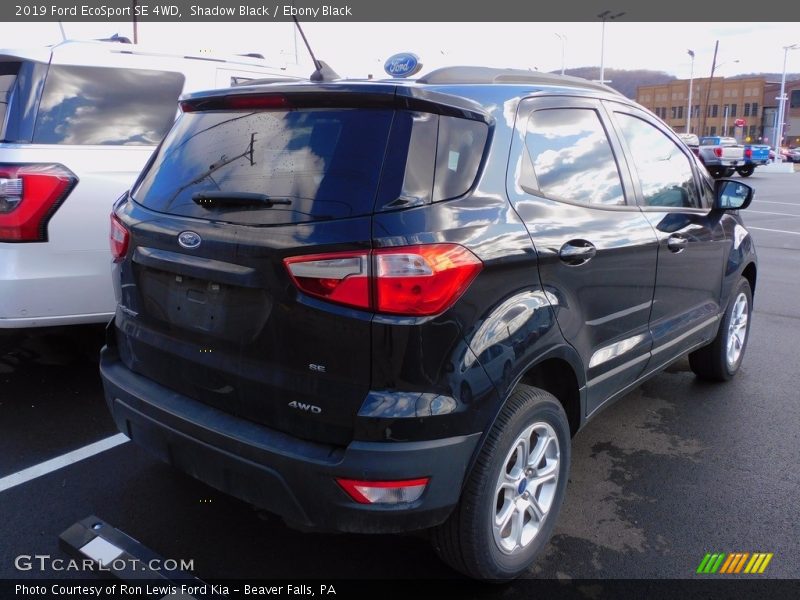 Shadow Black / Ebony Black 2019 Ford EcoSport SE 4WD