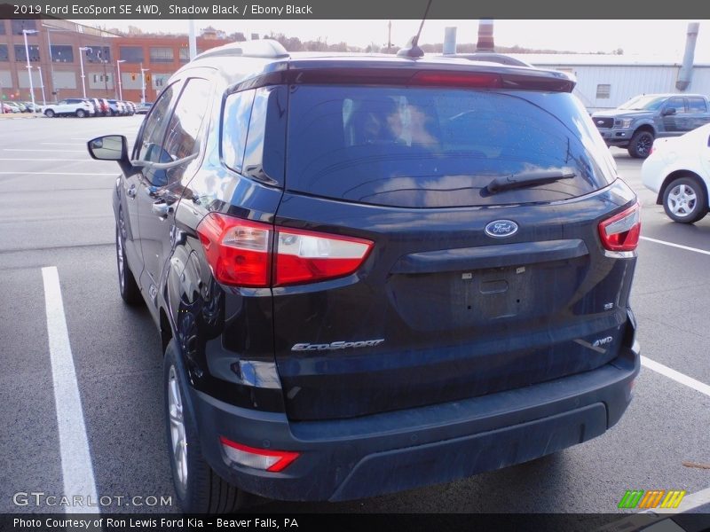 Shadow Black / Ebony Black 2019 Ford EcoSport SE 4WD