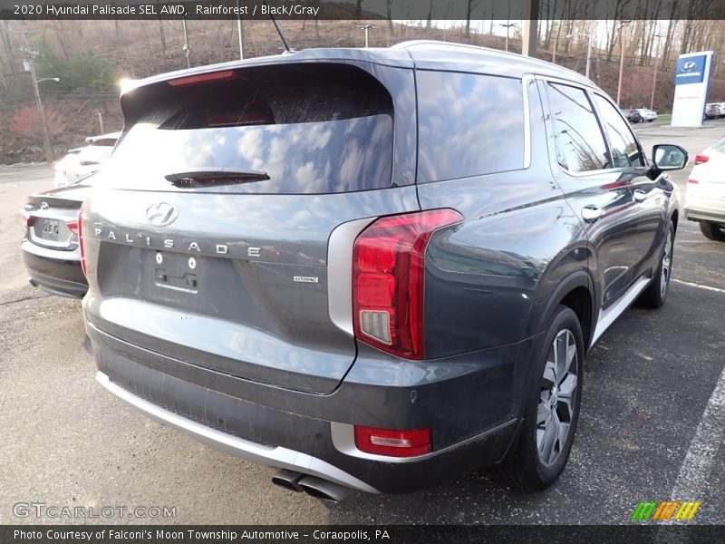 Rainforest / Black/Gray 2020 Hyundai Palisade SEL AWD