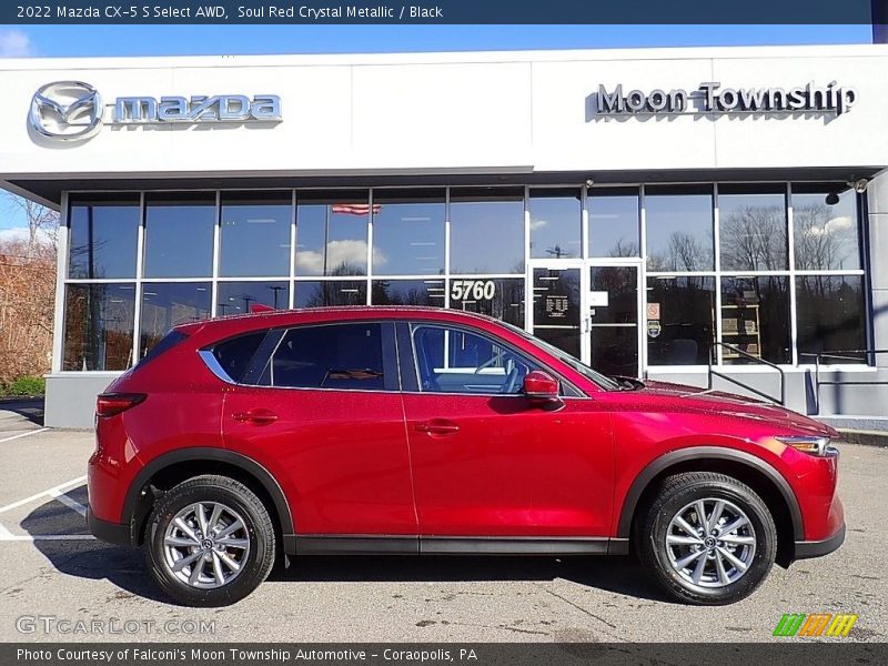 Soul Red Crystal Metallic / Black 2022 Mazda CX-5 S Select AWD